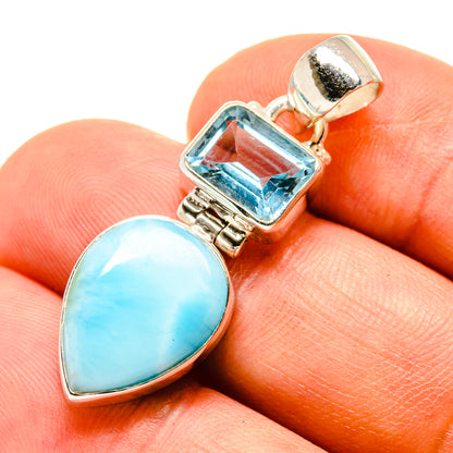 Larimar Pendants handcrafted by Ana Silver Co - PD757849