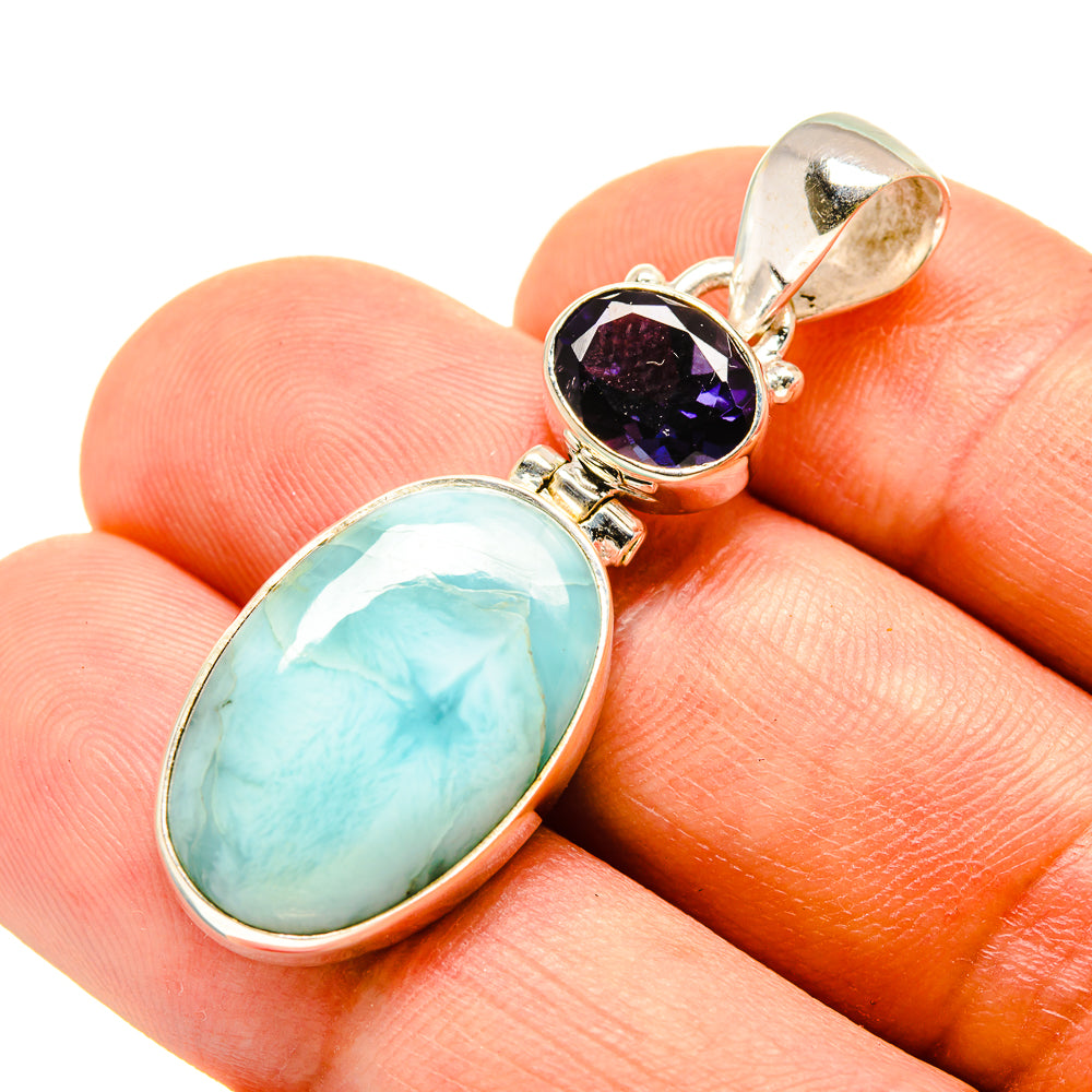 Larimar Pendants handcrafted by Ana Silver Co - PD757853