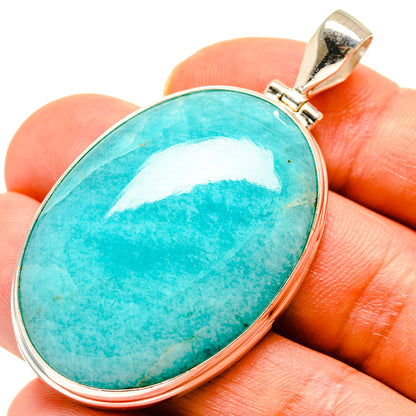 Peruvian Amazonite Pendants handcrafted by Ana Silver Co - PD757854