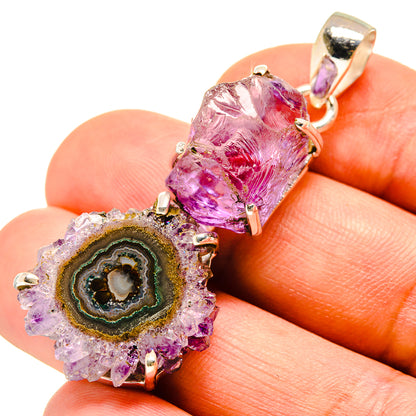 Amethyst Solar Quartz Pendants handcrafted by Ana Silver Co - PD757863