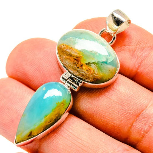 Peruvian Opal Pendants handcrafted by Ana Silver Co - PD757869