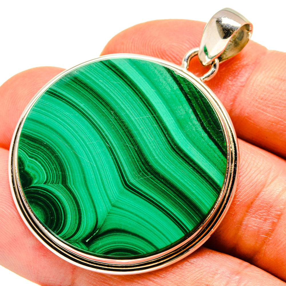 Malachite Pendants handcrafted by Ana Silver Co - PD757873