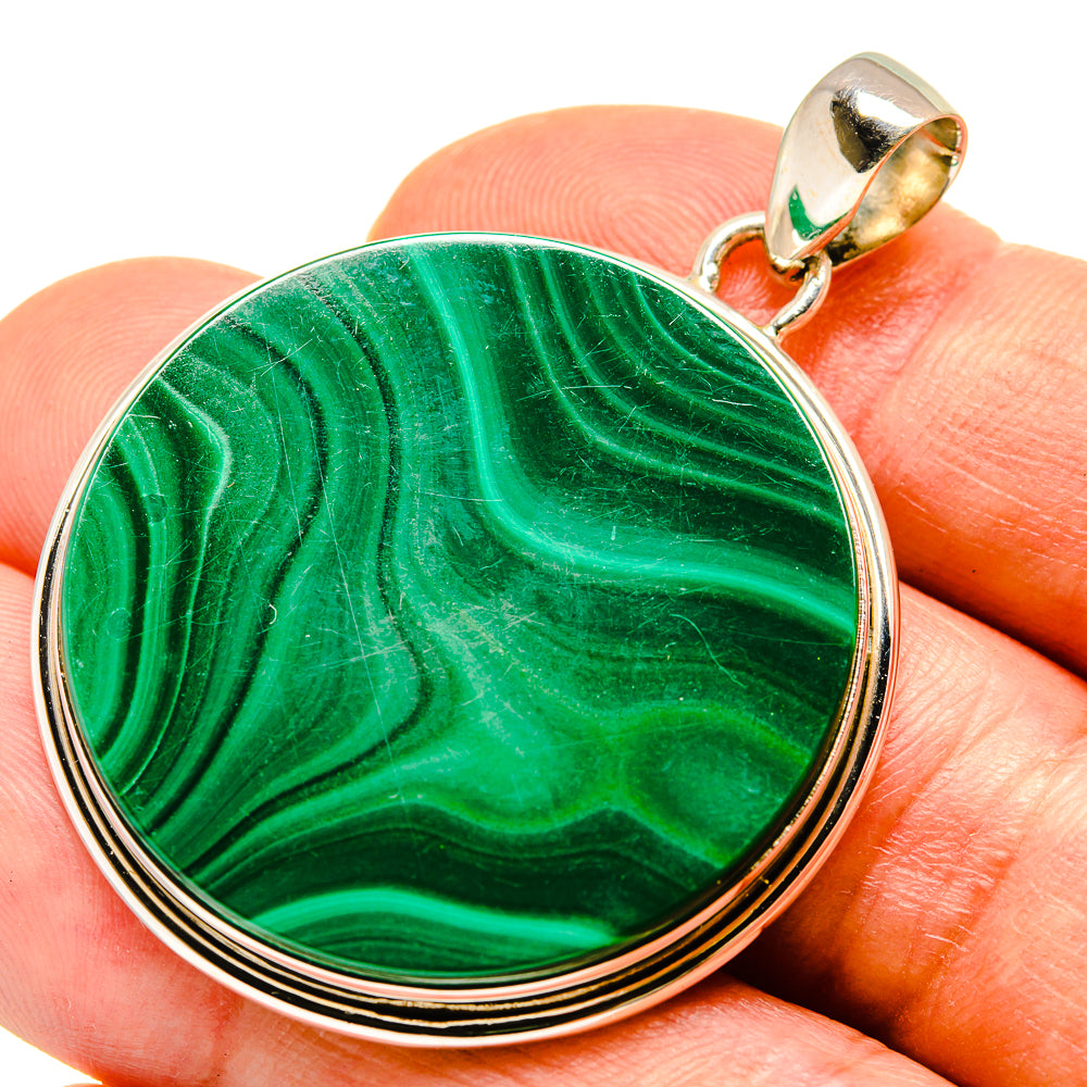 Malachite Pendants handcrafted by Ana Silver Co - PD757874