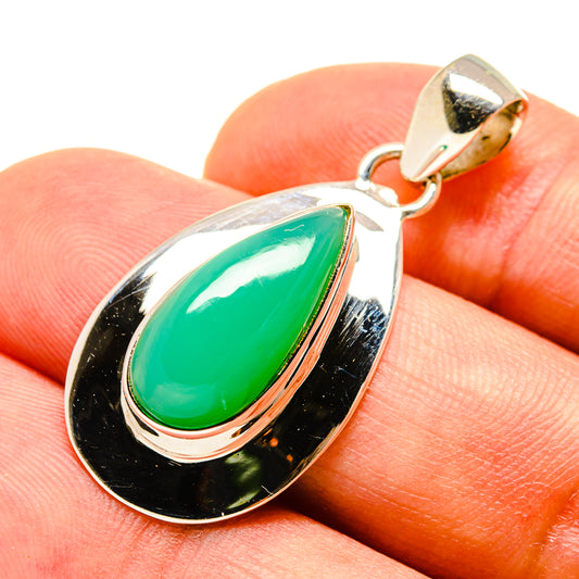 Chrysoprase Pendants handcrafted by Ana Silver Co - PD757886