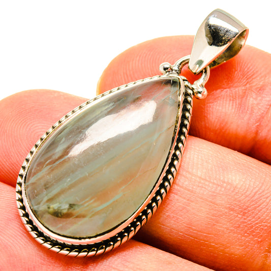 Peruvian Opal Pendants handcrafted by Ana Silver Co - PD757893