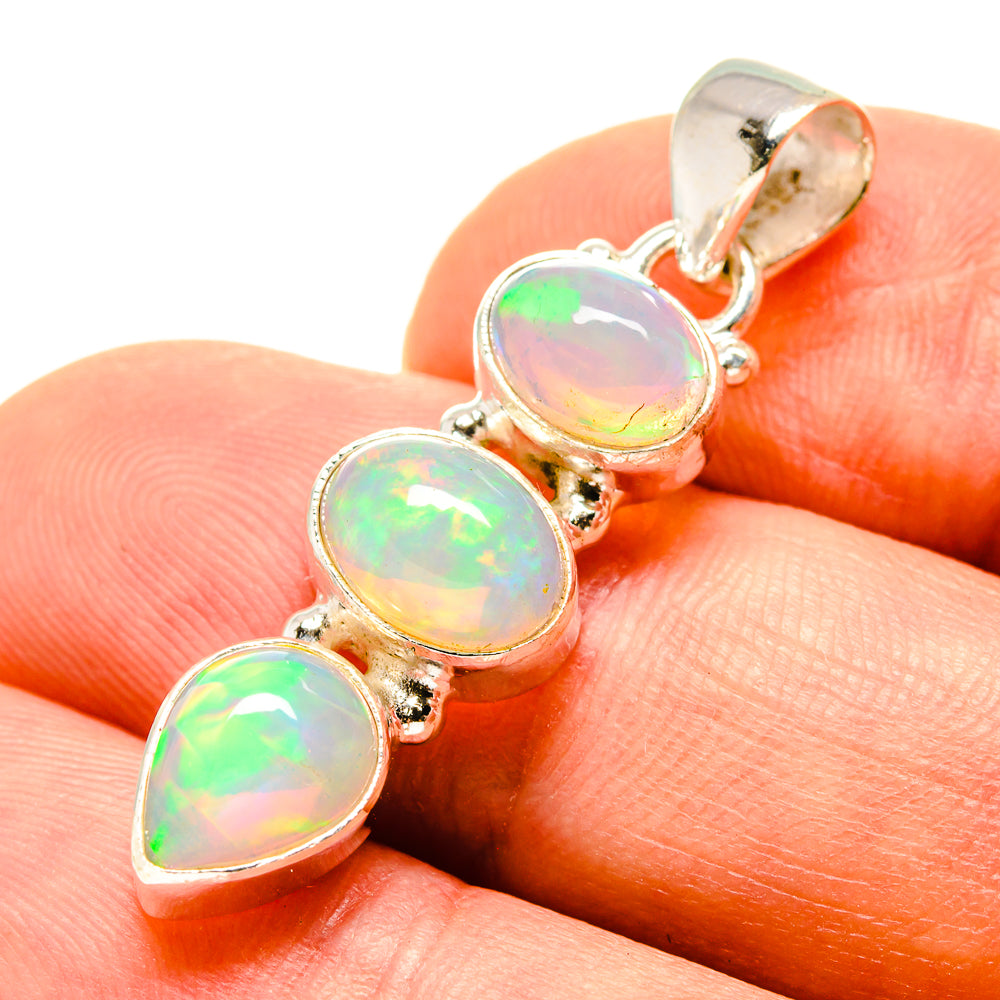 Ethiopian Opal Pendants handcrafted by Ana Silver Co - PD757896