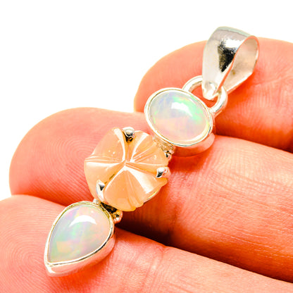 Peach Moonstone Pendants handcrafted by Ana Silver Co - PD757897
