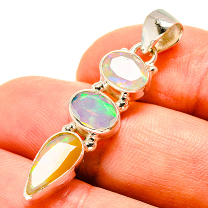 Ethiopian Opal Pendants handcrafted by Ana Silver Co - PD757898