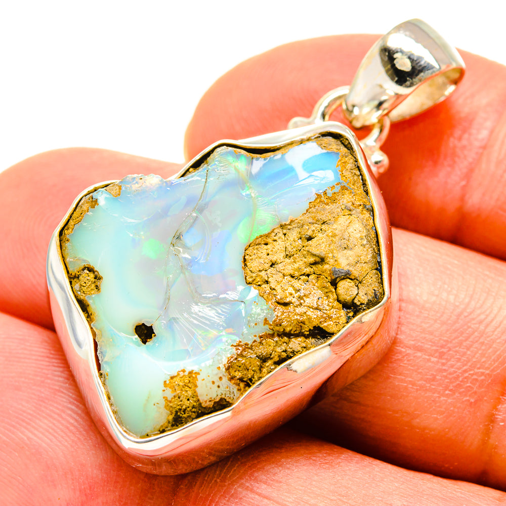 Ethiopian Opal Pendants handcrafted by Ana Silver Co - PD757902