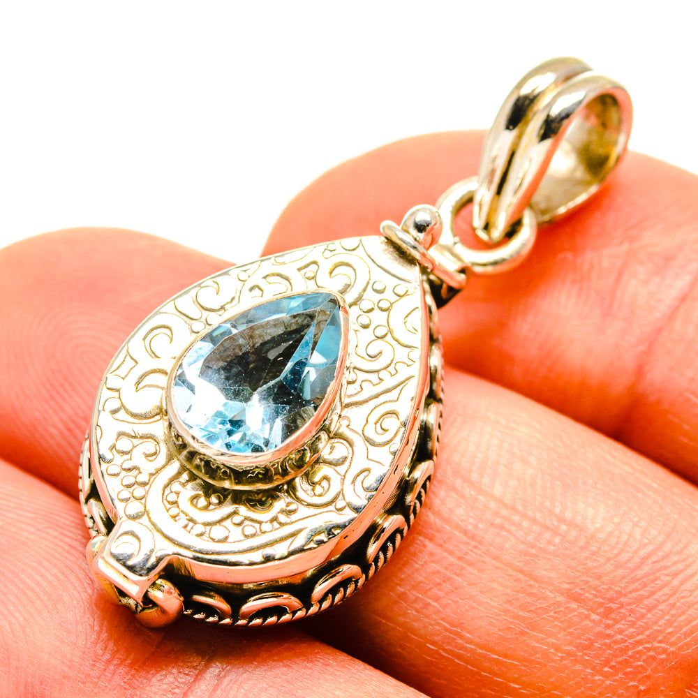 Blue Topaz Pendants handcrafted by Ana Silver Co - PD757905