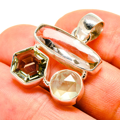 White Quartz Pendants handcrafted by Ana Silver Co - PD757906