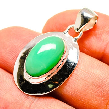 Chrysoprase Pendants handcrafted by Ana Silver Co - PD757907