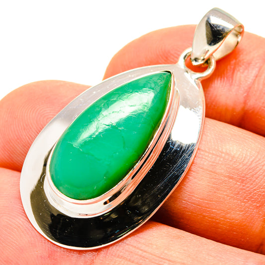 Chrysoprase Pendants handcrafted by Ana Silver Co - PD757933