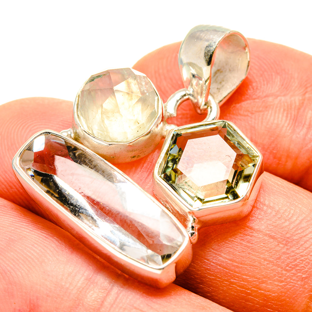 White Quartz Pendants handcrafted by Ana Silver Co - PD757938