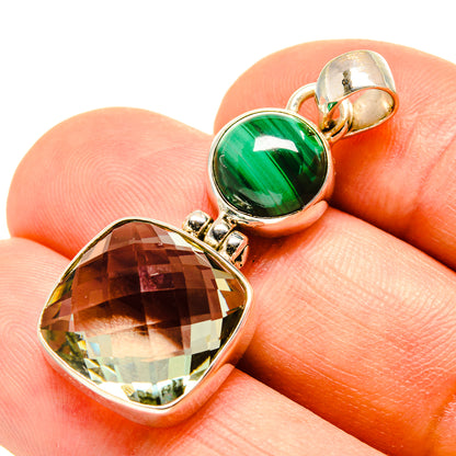 Green Amethyst Pendants handcrafted by Ana Silver Co - PD757941