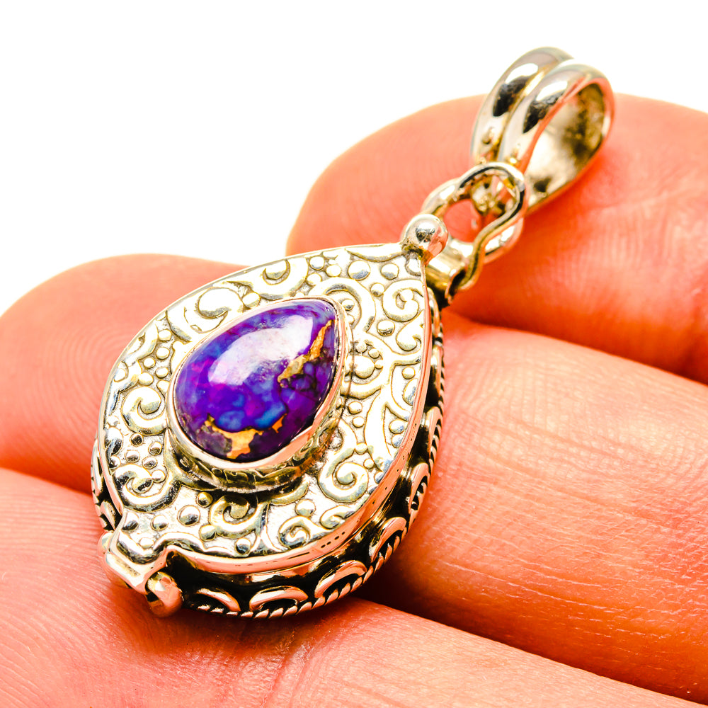 Purple Copper Composite Turquoise Pendants handcrafted by Ana Silver Co - PD757945
