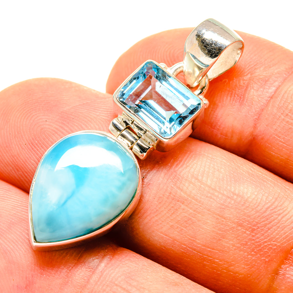 Larimar Pendants handcrafted by Ana Silver Co - PD757947
