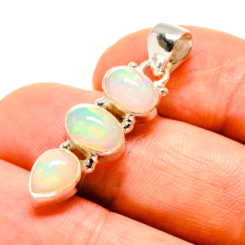 Ethiopian Opal Pendants handcrafted by Ana Silver Co - PD757948