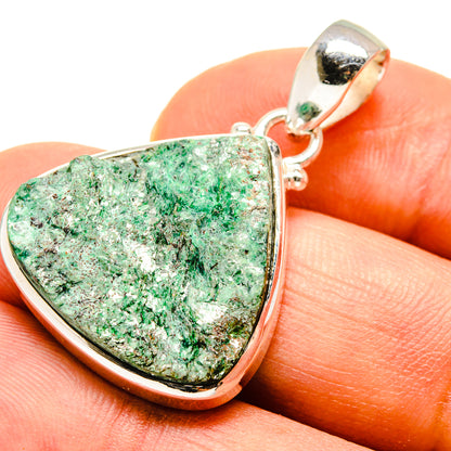 Green Fuchsite Pendants handcrafted by Ana Silver Co - PD757950