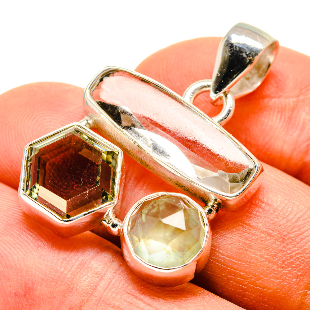 Green Amethyst Pendants handcrafted by Ana Silver Co - PD757957