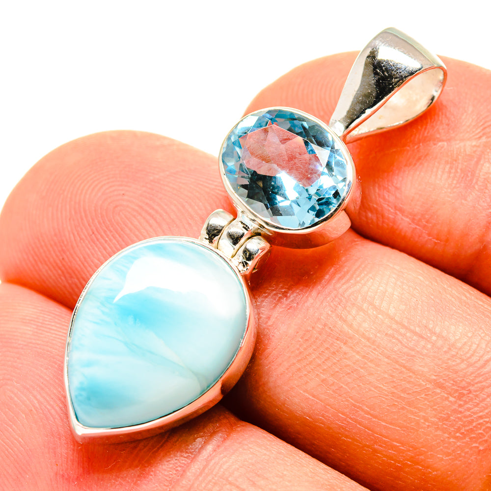 Larimar Pendants handcrafted by Ana Silver Co - PD757959
