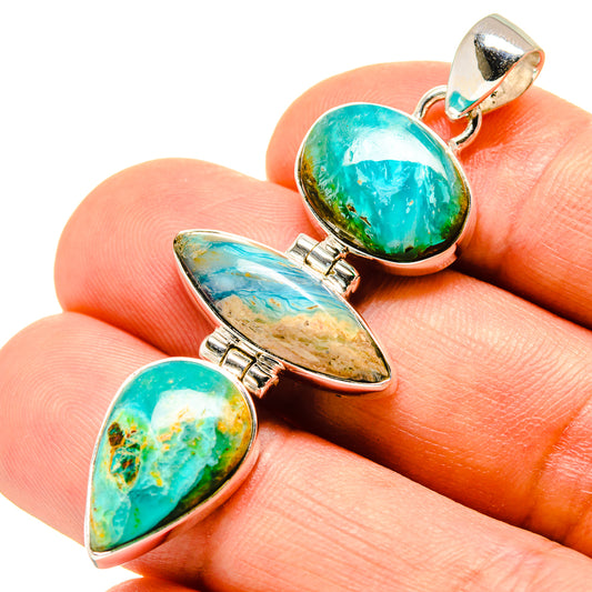 Peruvian Opal Pendants handcrafted by Ana Silver Co - PD757964