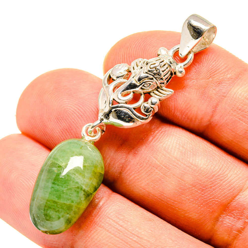 Prehnite Pendants handcrafted by Ana Silver Co - PD757968