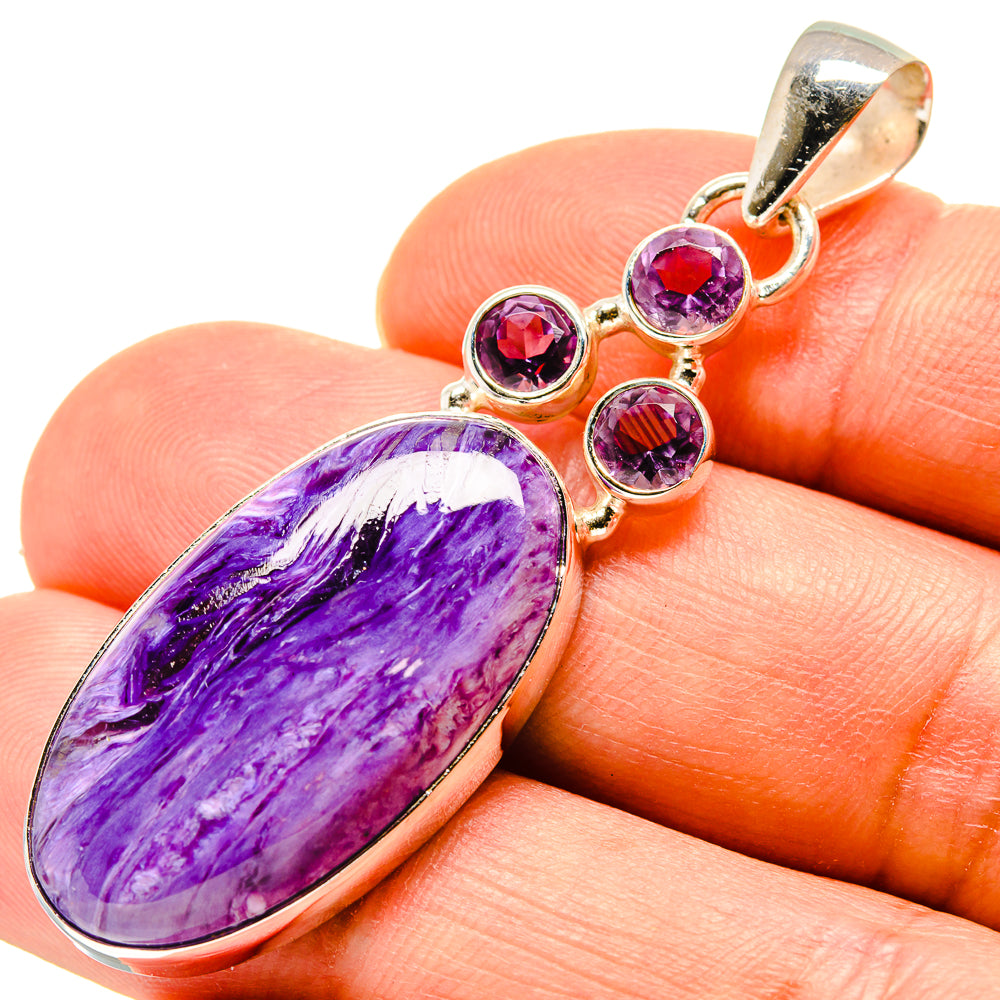 Charoite Pendants handcrafted by Ana Silver Co - PD757969