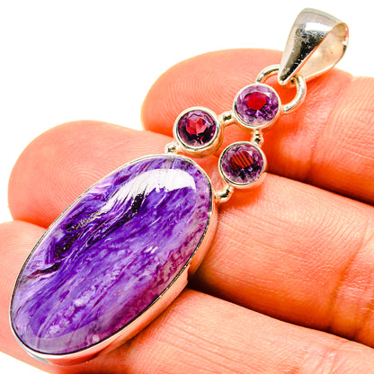Charoite Pendants handcrafted by Ana Silver Co - PD757969