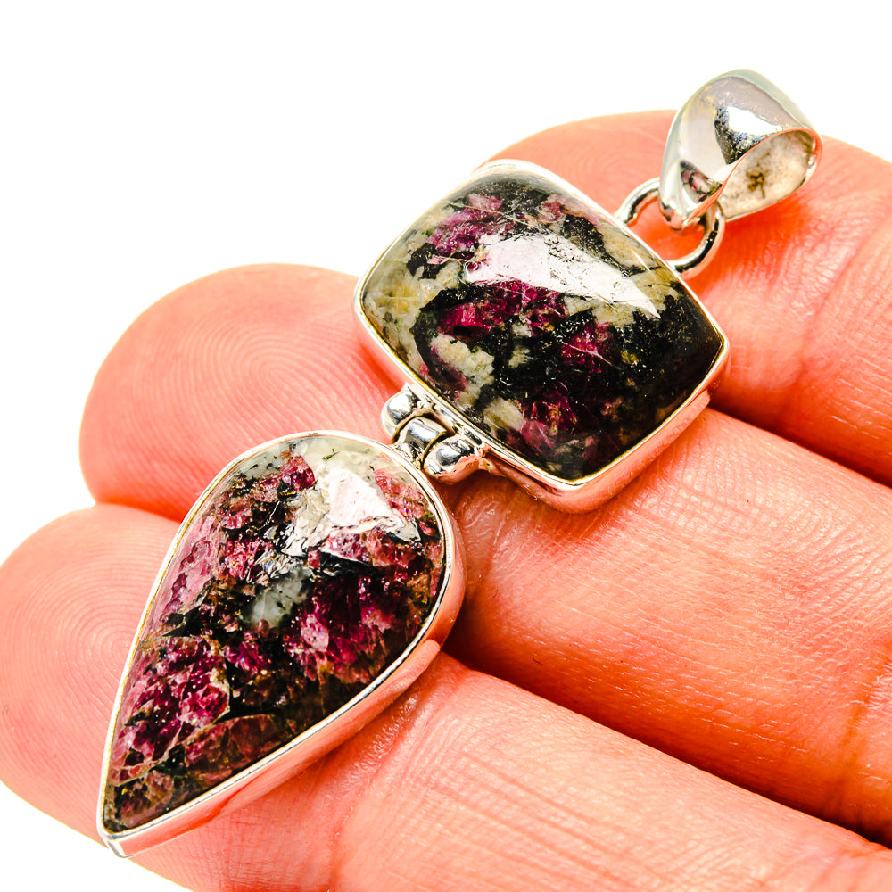 Russian Eudialyte Pendants handcrafted by Ana Silver Co - PD757972