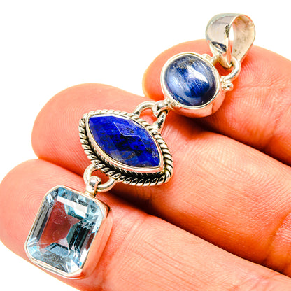 Blue Topaz Pendants handcrafted by Ana Silver Co - PD757974