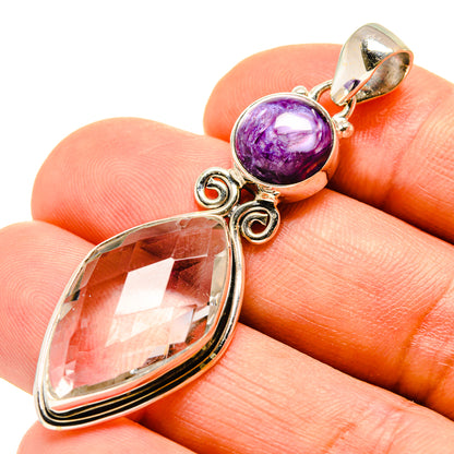 White Quartz Pendants handcrafted by Ana Silver Co - PD757977