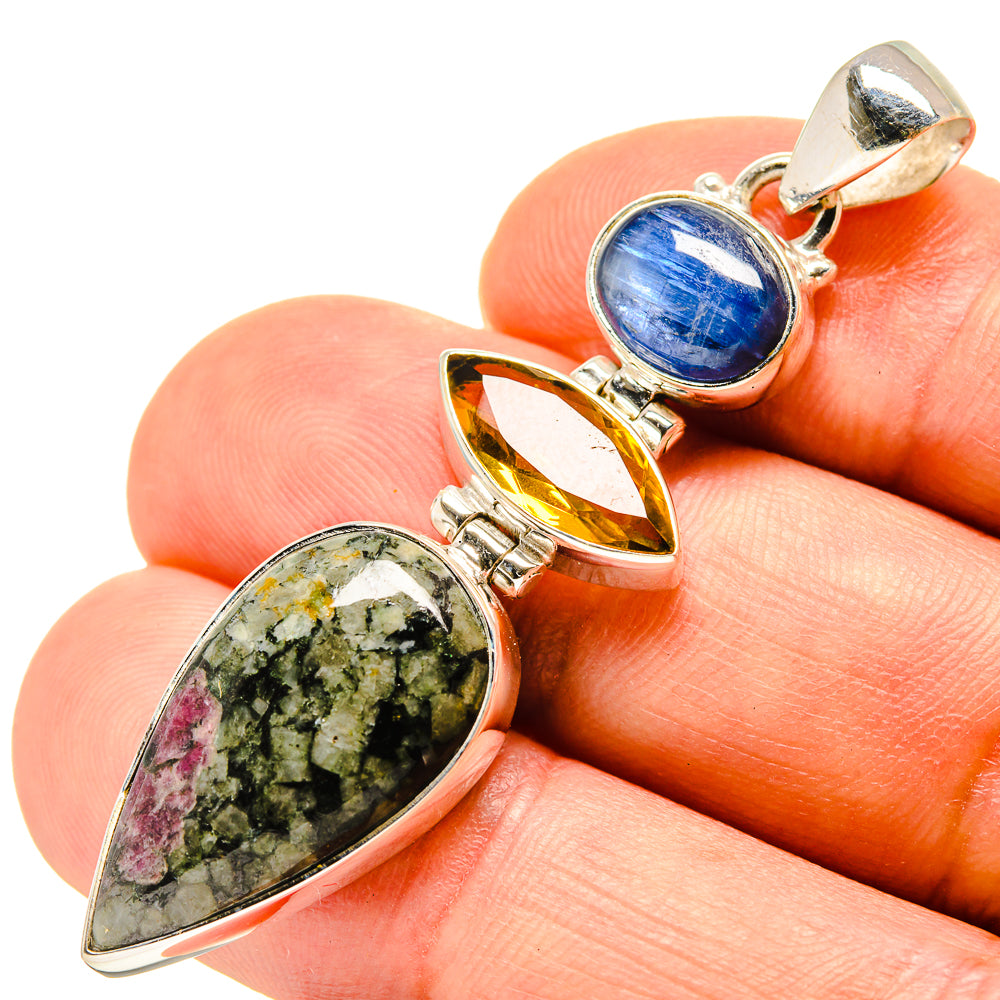 Russian Eudialyte Pendants handcrafted by Ana Silver Co - PD757983
