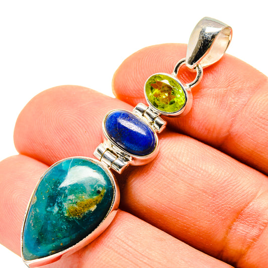 Peruvian Opal Pendants handcrafted by Ana Silver Co - PD757984