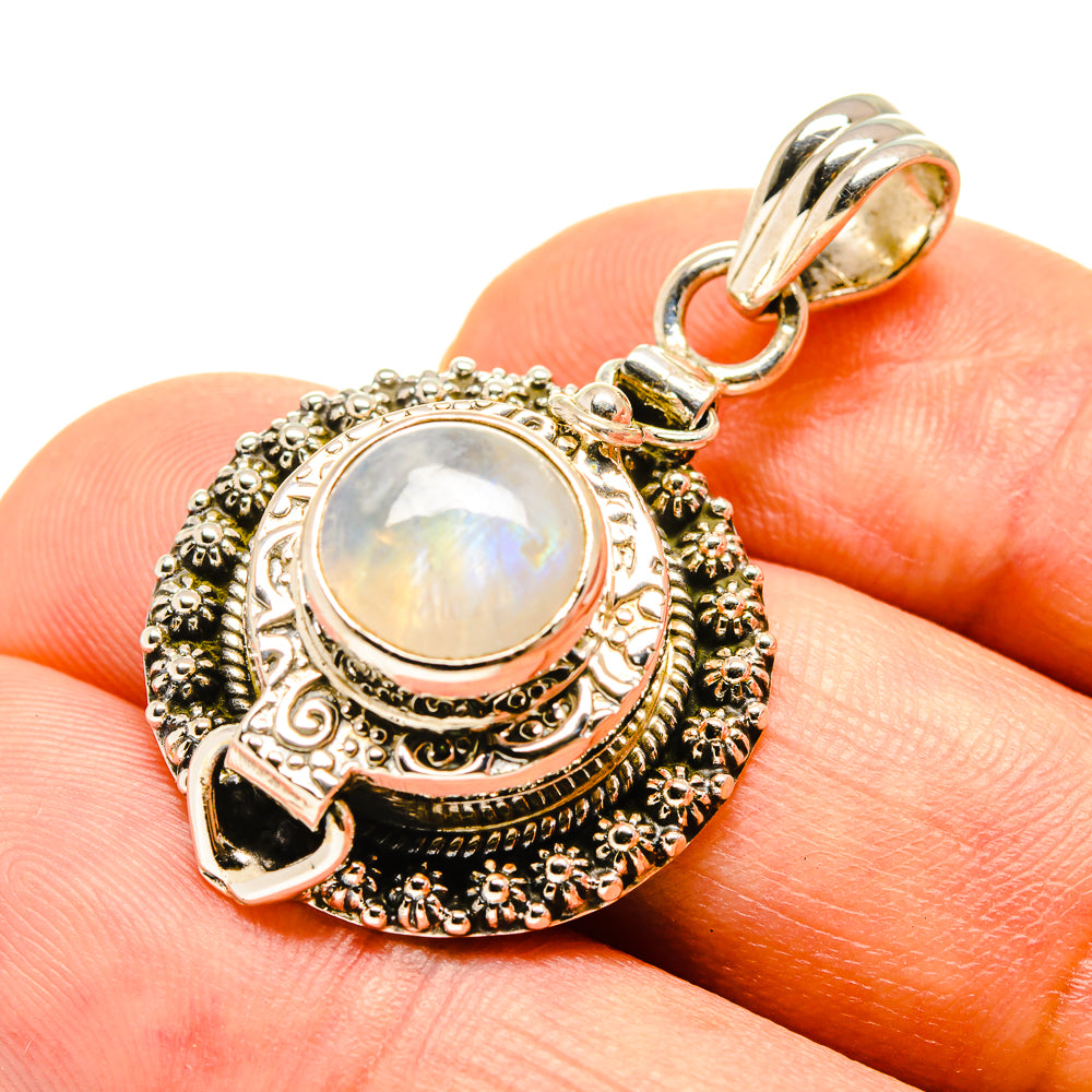 Rainbow Moonstone Pendants handcrafted by Ana Silver Co - PD757994