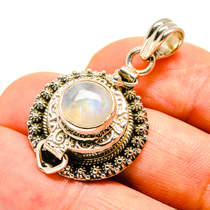 Rainbow Moonstone Pendants handcrafted by Ana Silver Co - PD757994