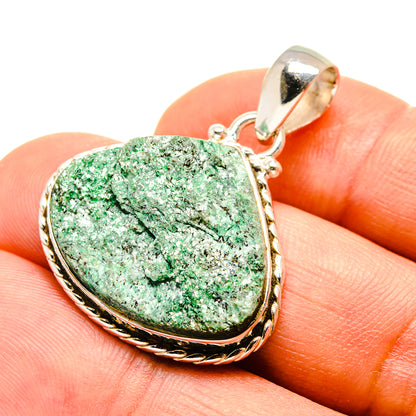 Green Fuchsite Pendants handcrafted by Ana Silver Co - PD757999