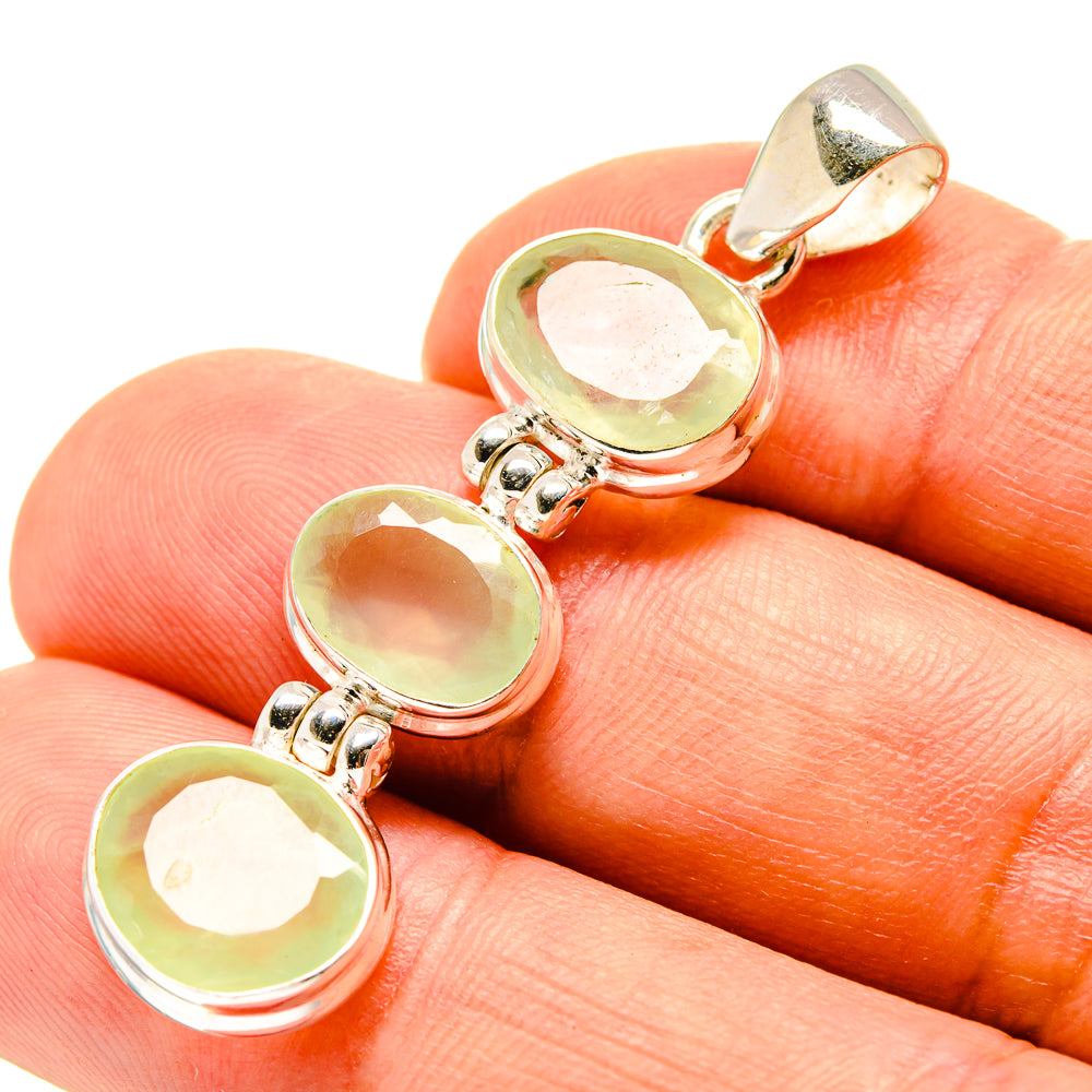 Prehnite Pendants handcrafted by Ana Silver Co - PD758014