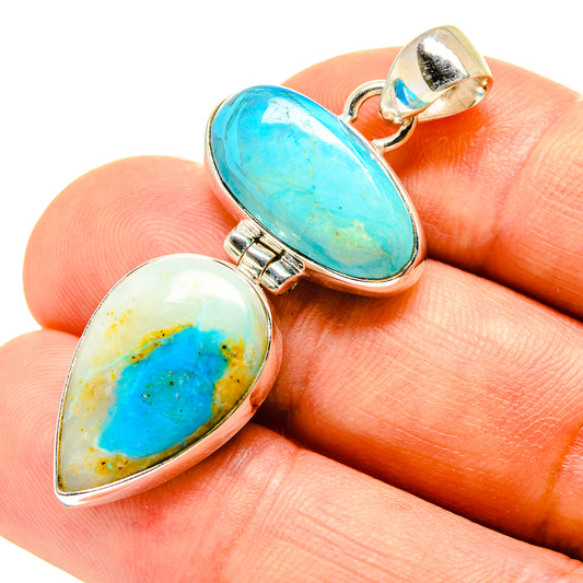 Peruvian Opal Pendants handcrafted by Ana Silver Co - PD758021