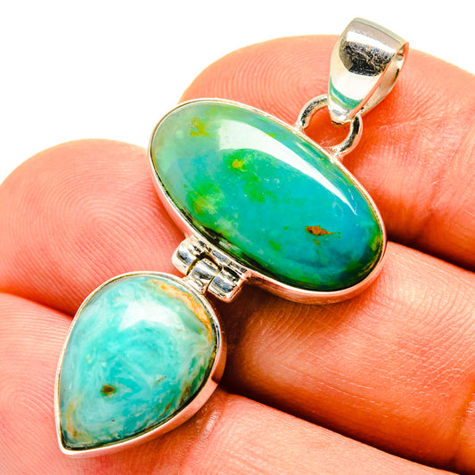 Peruvian Opal Pendants handcrafted by Ana Silver Co - PD758024