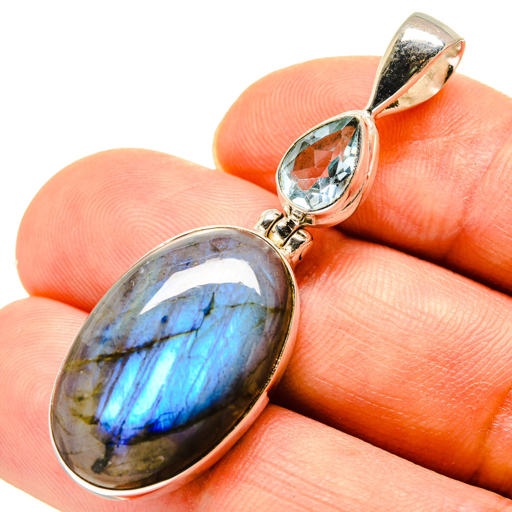 Labradorite Pendants handcrafted by Ana Silver Co - PD758025