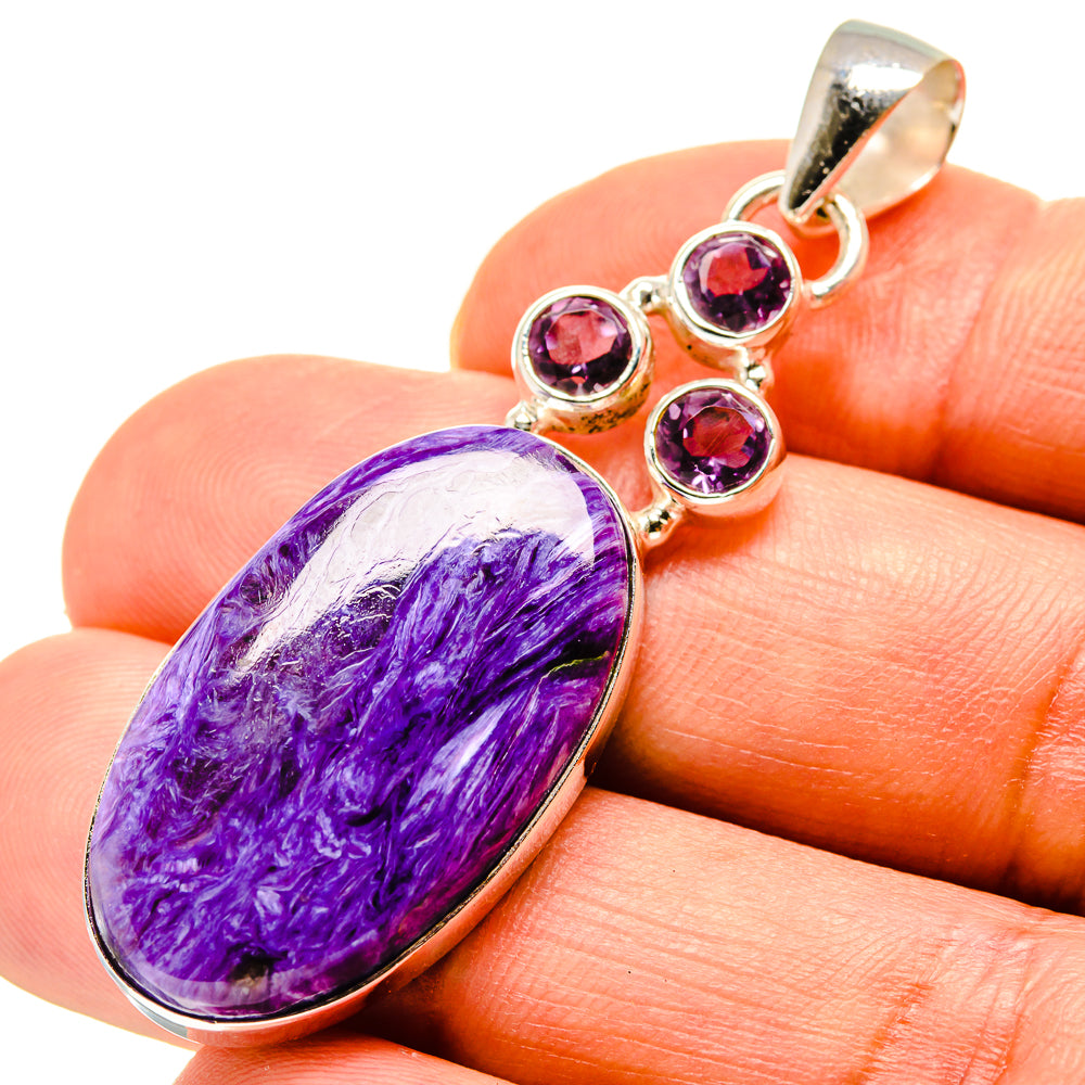 Charoite Pendants handcrafted by Ana Silver Co - PD758031