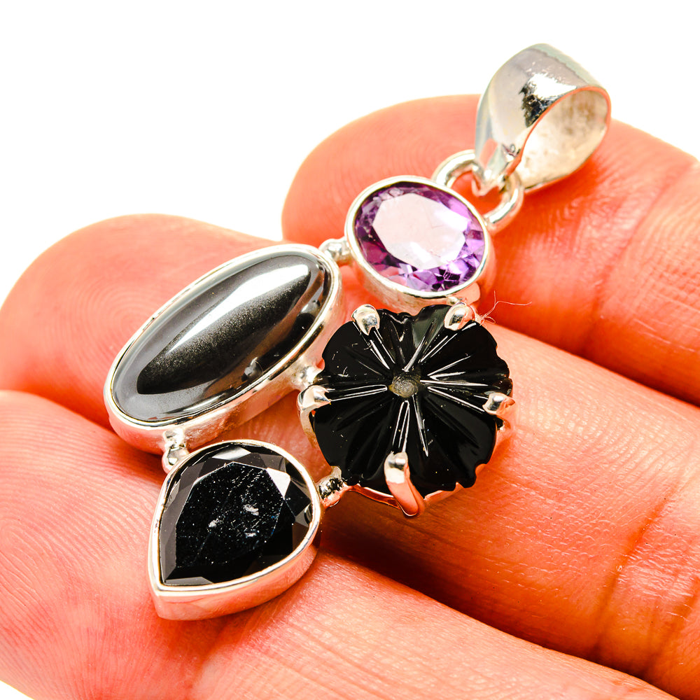 Hematite Pendants handcrafted by Ana Silver Co - PD758037