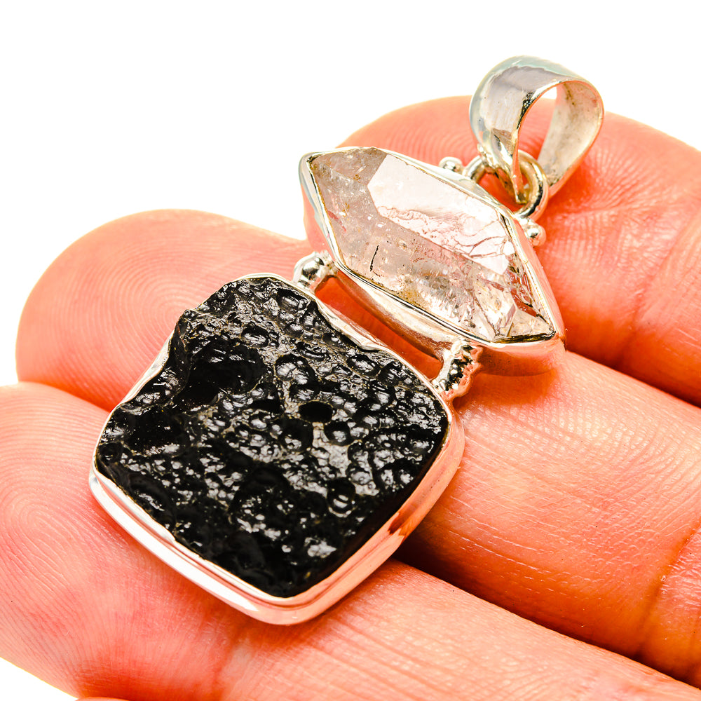 Tektite Pendants handcrafted by Ana Silver Co - PD758040