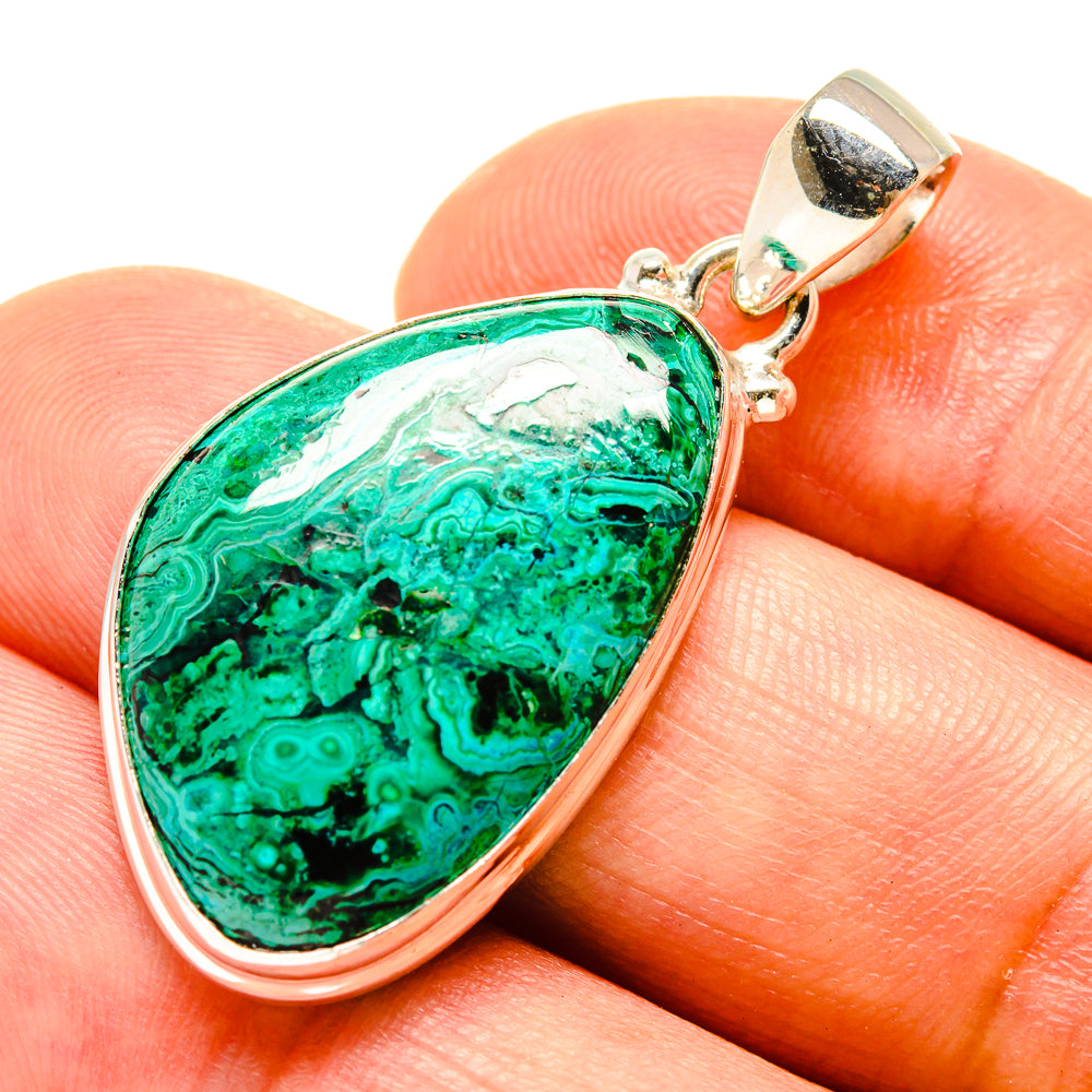 Chrysocolla Pendants handcrafted by Ana Silver Co - PD758041