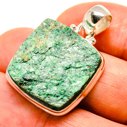 Green Fuchsite Pendants handcrafted by Ana Silver Co - PD758042