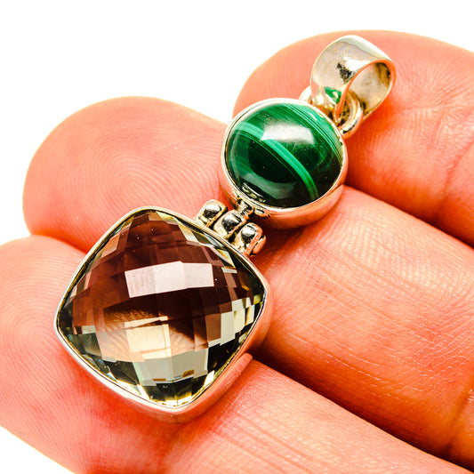 Green Amethyst Pendants handcrafted by Ana Silver Co - PD758045