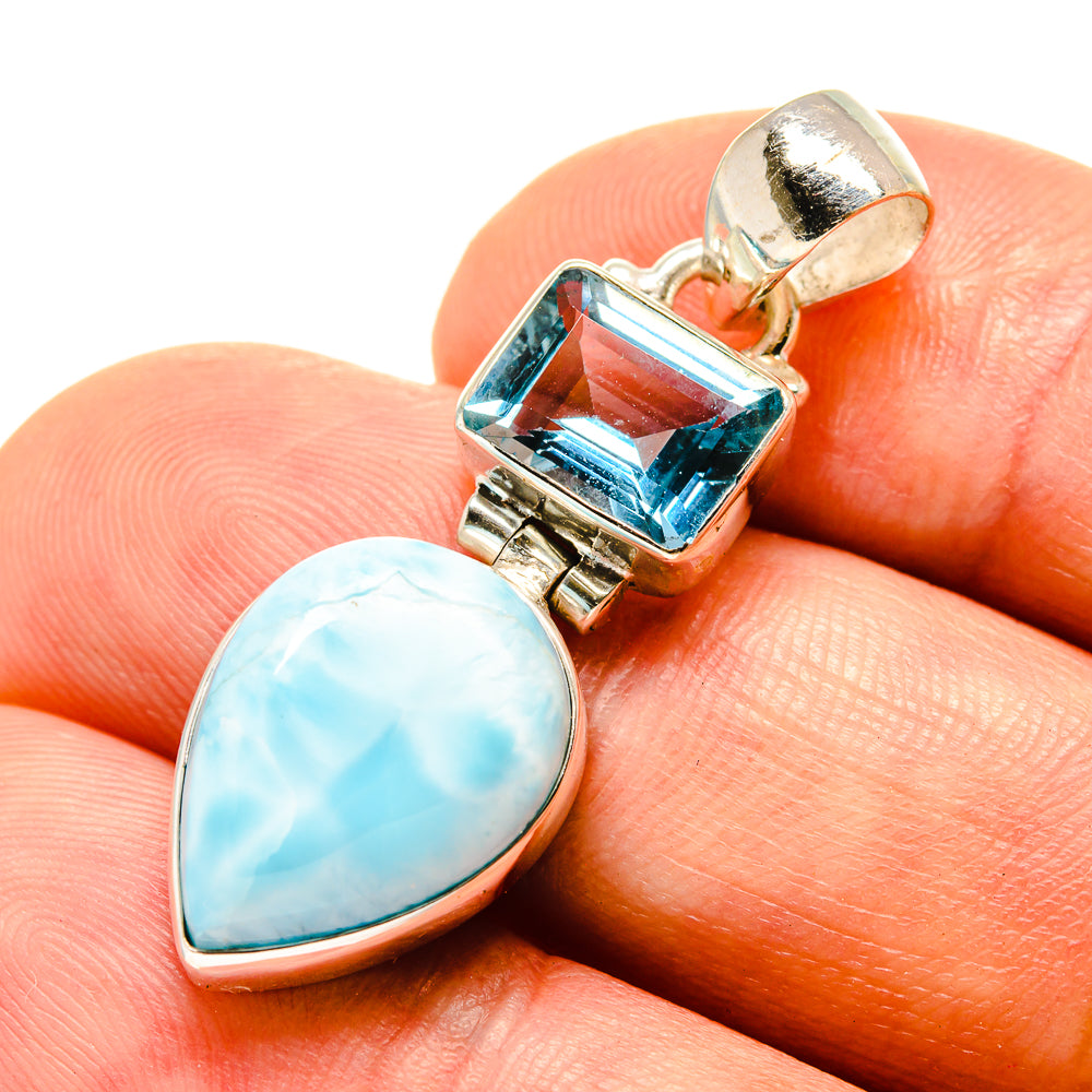 Larimar Pendants handcrafted by Ana Silver Co - PD758050