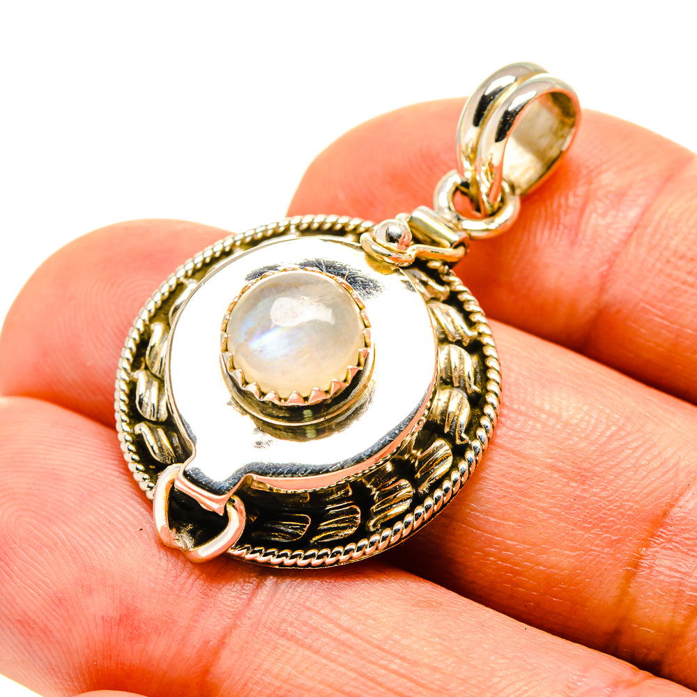 Rainbow Moonstone Pendants handcrafted by Ana Silver Co - PD758053
