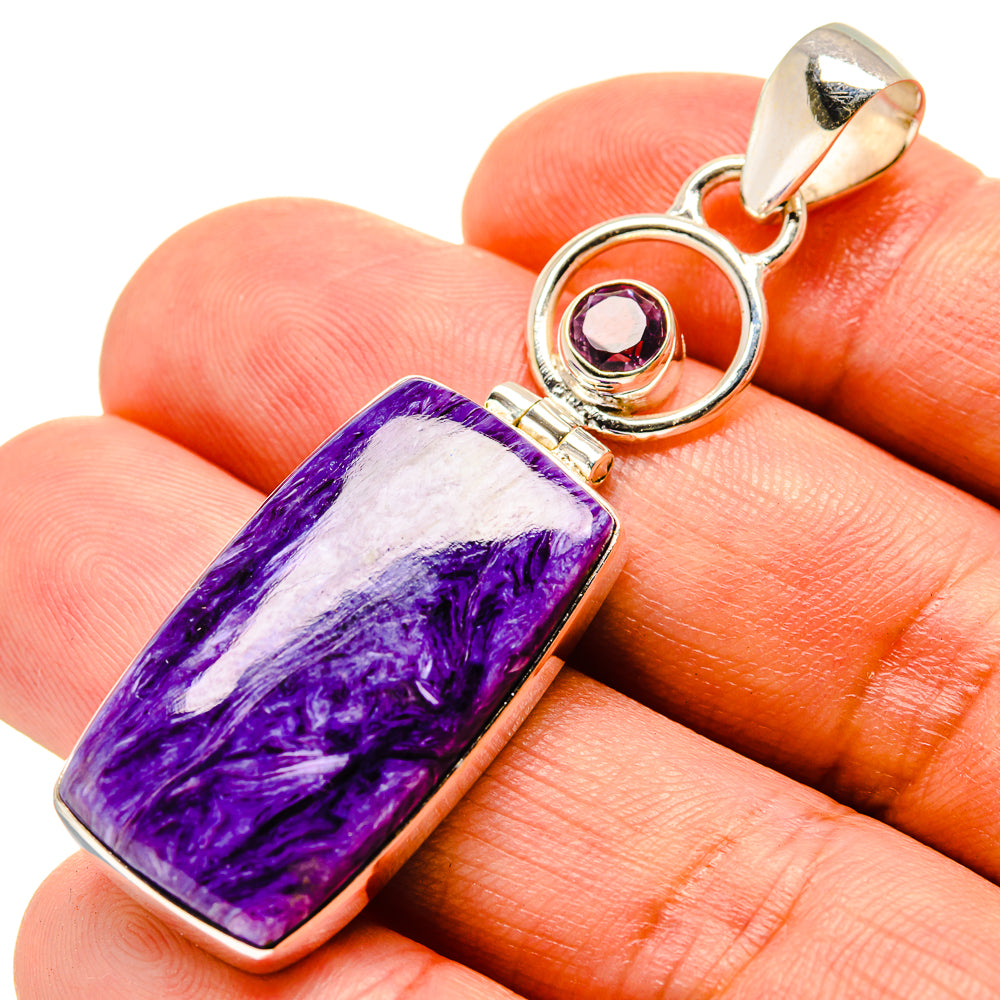 Charoite Pendants handcrafted by Ana Silver Co - PD758059